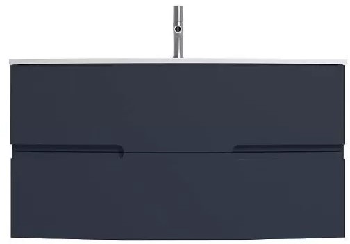 Тумба под раковину Jacob Delafon Nona EB1889RU-G98 100 см, с интегрированными ручками, глянцевый темно-синий