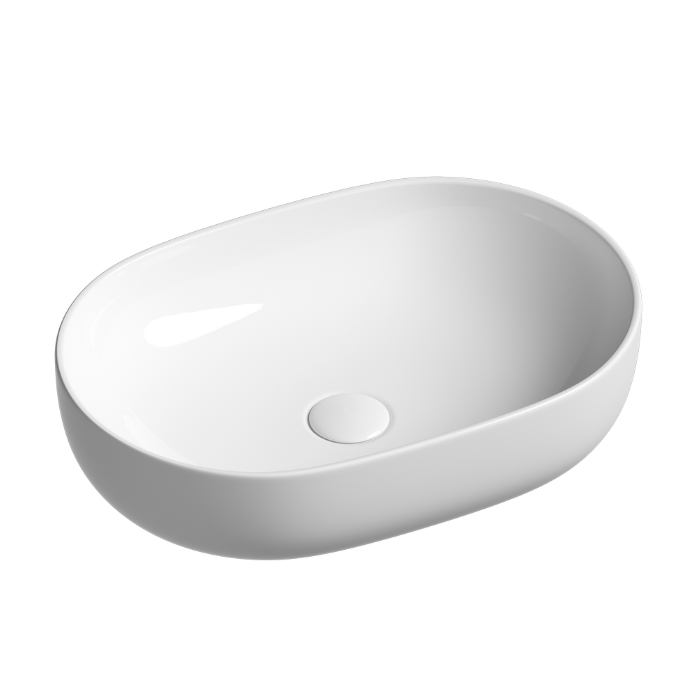 Накладные раковины CERAMICANOVA CN6047 Умывальник чаша накладная овальная Element 600*415*135мм