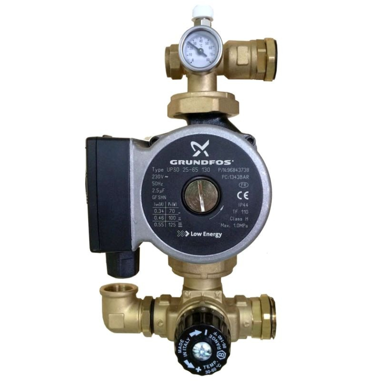 Комплект для насосной группы BARBERI с термостатическим клапаном; Grundfos UPSO 25-65 130 арт. (17B040000)
