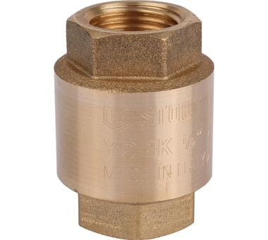 STOUT Обратный пружинный клапан с пластиковым седлом 1/2" (SVC-0012-000015)