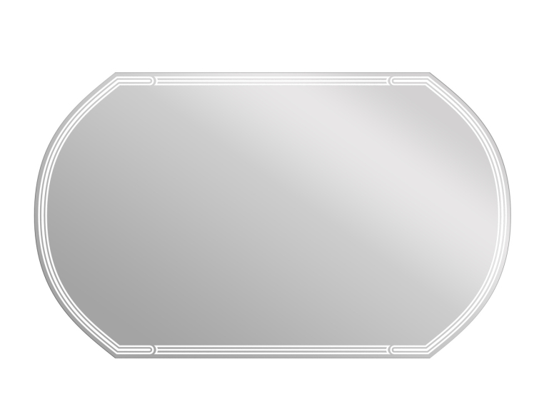 Зеркало Cersanit Led 090 design 100x60 с подсветкой с антизапотеванием овальное (KN-LU-LED090*100-d-Os)