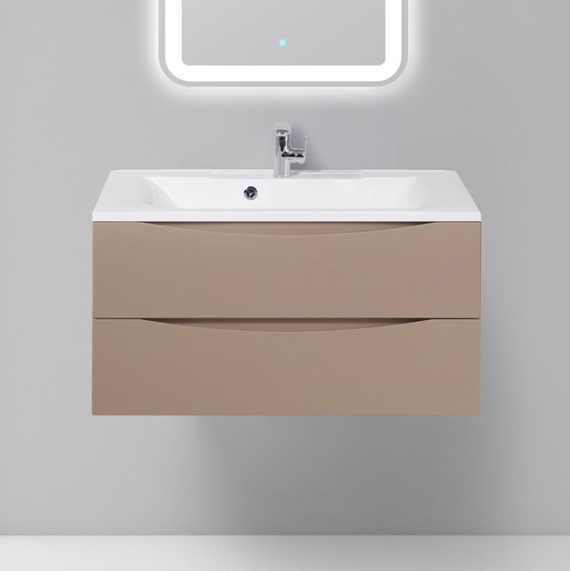 Тумба под раковину BelBagno Marino 90 capucino lucido (MARINO-900-2C-SO-CL-P)