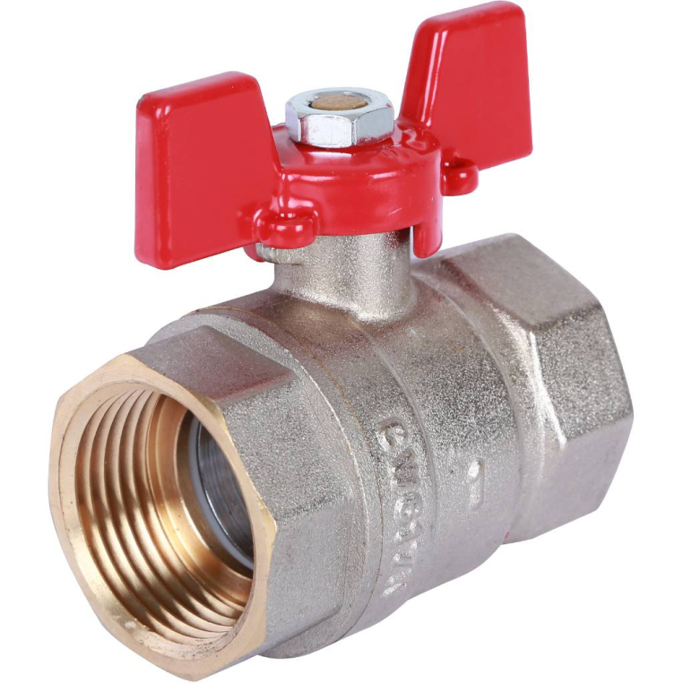 Шаровой кран ROMMER (RBV-0003-0110225) 1 ВН/ВН, ручка бабочка