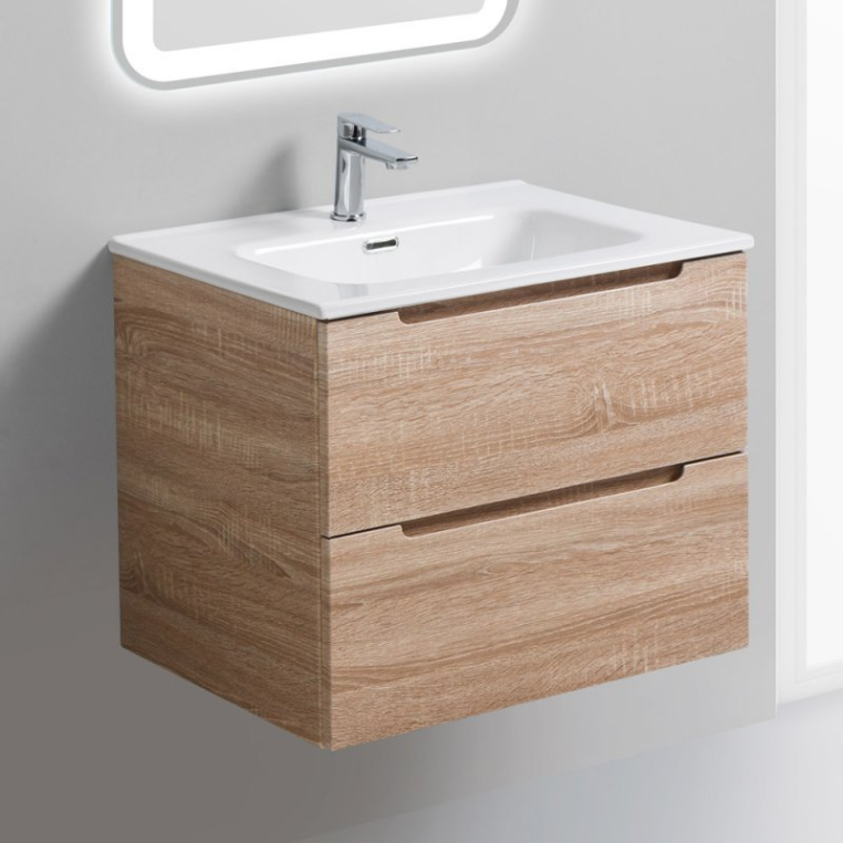 Тумба с раковиной BelBagno Etna 80 rovere bianco (ETNA-800-2C-SO-WO-P+BB800ETL)