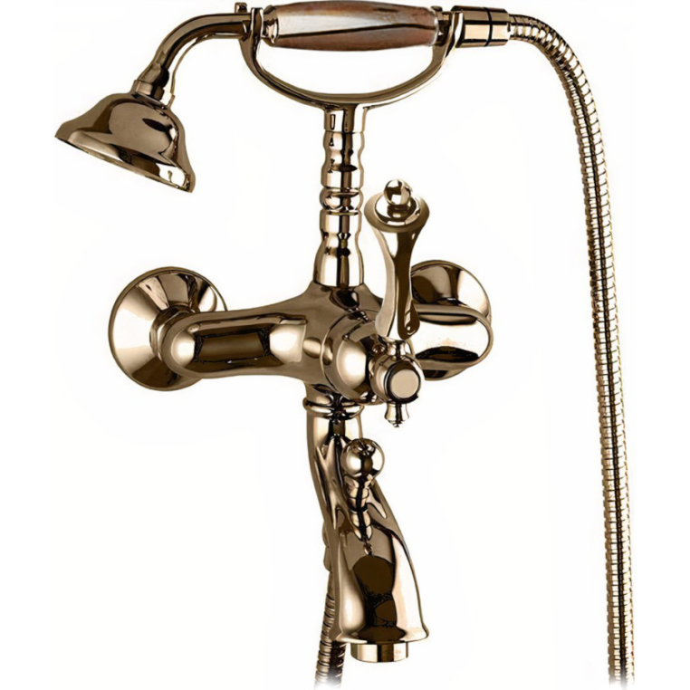 Смеситель для ванны и душа Cezares MARGOT-VDM-02-M бронза ручки бронза