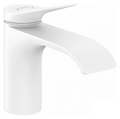 Смеситель для раковины Hansgrohe Vivenis с донным клапаном 75010700 белый матовый