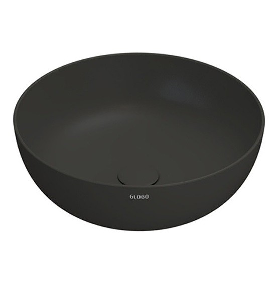 Раковина Globo T-Edge B6T45SK для установки на столешницу, ⌀45 см, цвет Smoke