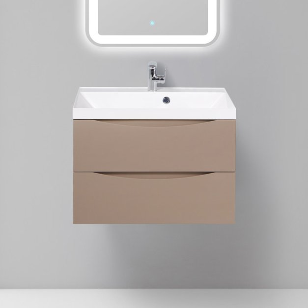 Тумба под раковину BelBagno Marino 70 capucino lucido (MARINO-700-2C-SO-CL-P)