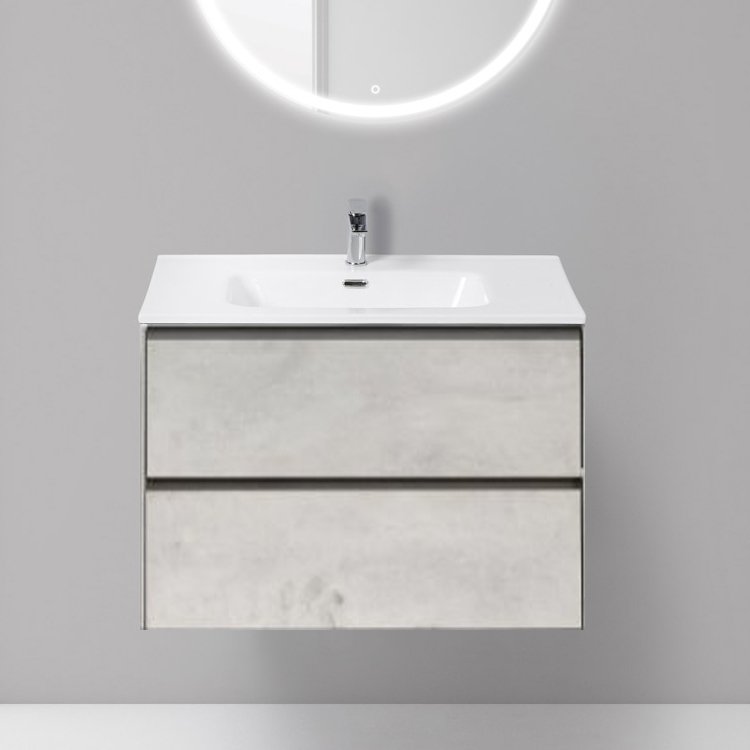 Тумба под раковину BelBagno Pietra 80 stucco cemento leggero (PIETRA-800-2C-SO-ST)