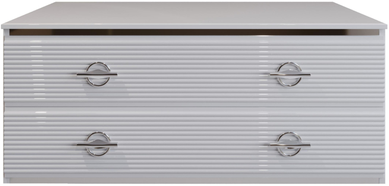 Тумба для раковины Angelo Bagno Aria 100 см белая-хром (AR100WC)