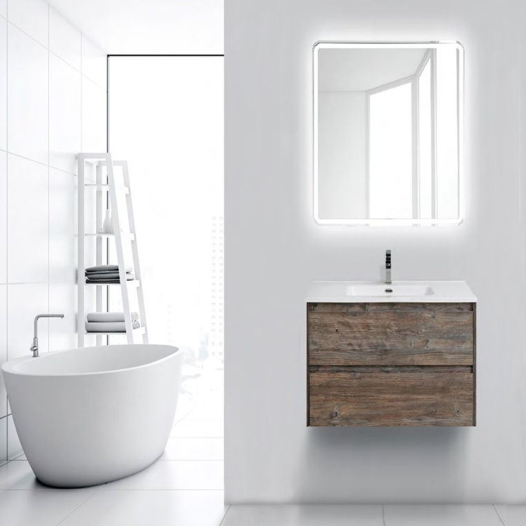 Комплект мебели BelBagno Kraft 70 pino pasadena (KRAFT-700-2C-SO-PP+BB700ETL+SPC-MAR-600-600-LED-TCH)