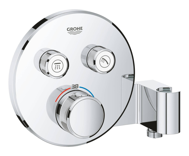 Термостатический смеситель для душа GROHE Grohtherm SmartControl 29120000 на 2 выхода, внешняя часть, хром