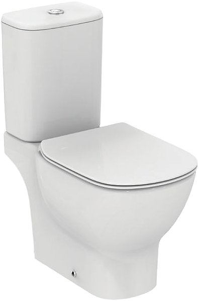 Напольный унитаз Ideal Standard Tesi с бачком и микролифтом, безободковый T008701+T356801+T352901