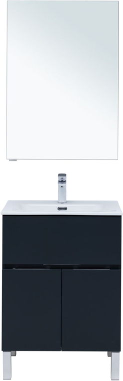 Мебель для ванной Aquanet Алвита New 60 1 ящик, 2 дверцы, антрацит 00274532