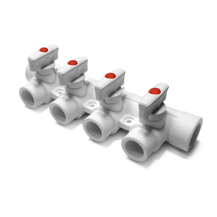 Pro Aqua PP-R Коллектор 25x20 с 2 выходами белый (PA6710208P)