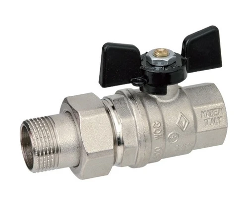 Кран шаровой Bugatti 1/2" с накидной гайкой (бабочка) серия Oregon 03220027 (03220027)