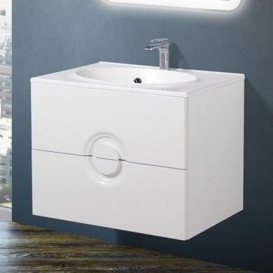 Тумба под раковину BelBagno Onda 75 см ONDA-750-2C-SO-BL Bianco Lucido