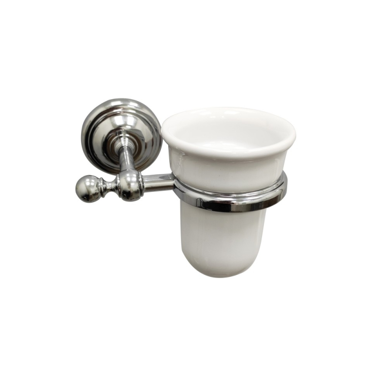 Подстаканник Paini Duomo 88CR041BICER керамический, хром