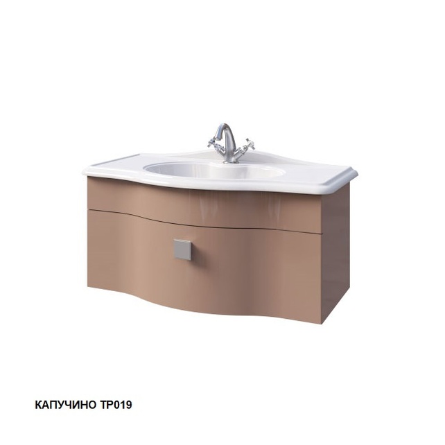 Тумба с раковиной Caprigo Nokturn 90 см капуччино 1313-TP019+GC18R 1313