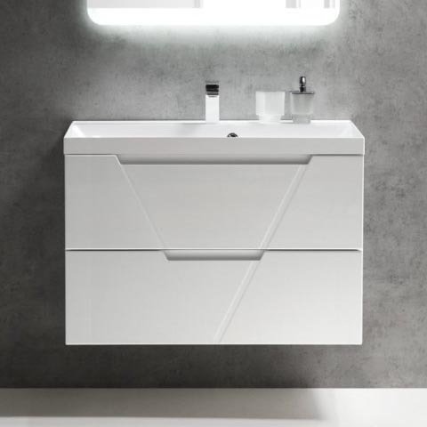 Тумба под раковину BelBagno Vittoria 90 см VITTORIA-900-2C-SO-BL Bianco Lucido