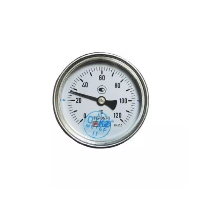 Термометр биметаллический осевой Дк80 60С L=40мм G1/2" ТБ-080-1 Метер
