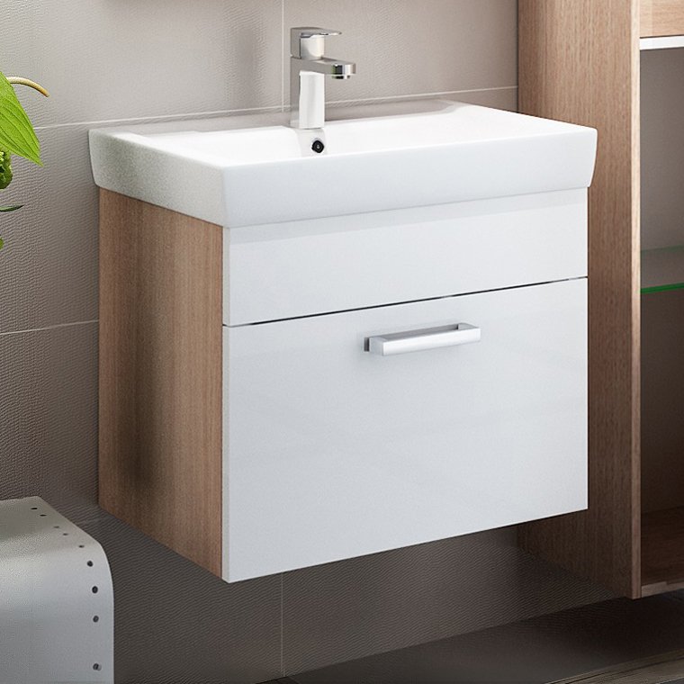 Тумба под раковину IDDIS Mirro 50 подвесная белая дерево (MIR50W0i95)