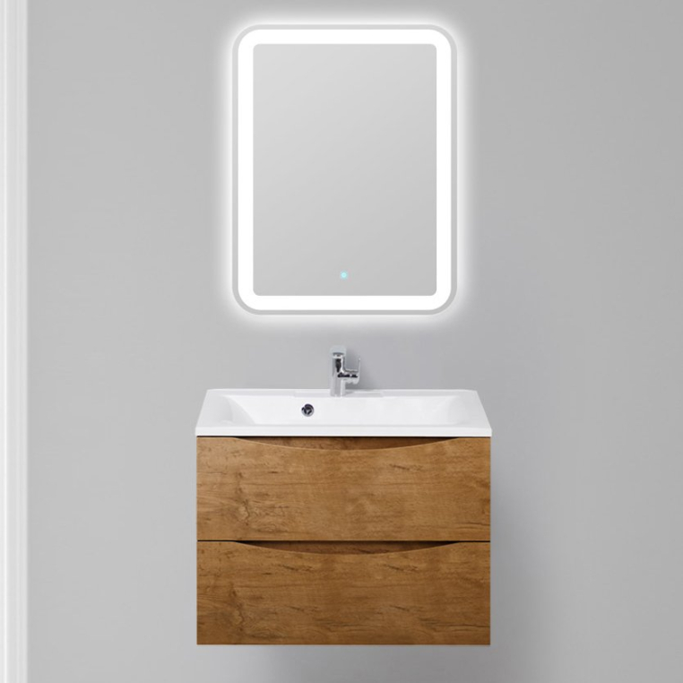 Комплект мебели BelBagno Marino 75 rovere nature (MARINO-750-2C-SO-RN-P+BB750/450-LV-MR-PR+SPC-MAR-600-800-LED-TCH)