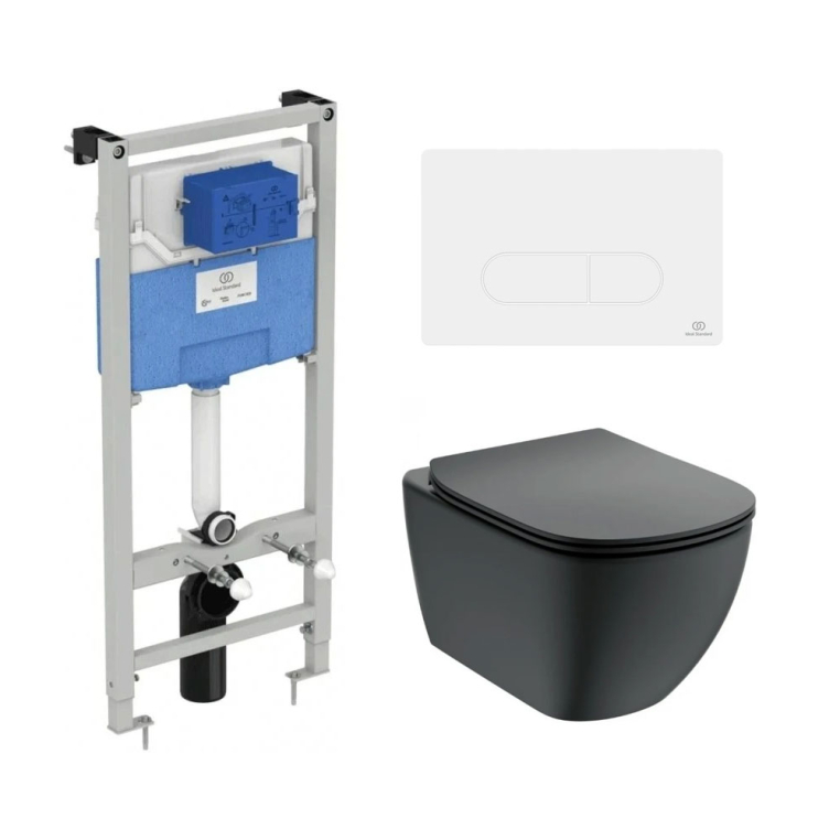 Подвесной унитаз с инсталляцией Ideal Standard T3868V3/115AC