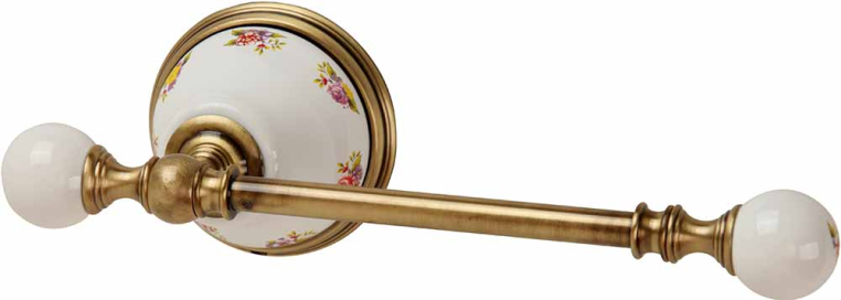 Бумагодержатель Migliore Provance 17617 керамика с декором/бронза