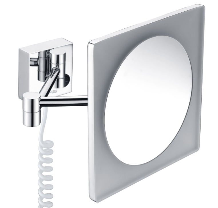 Зеркало WasserKraft K-1008 с LED-подсветкой, 3-х кратным увеличением