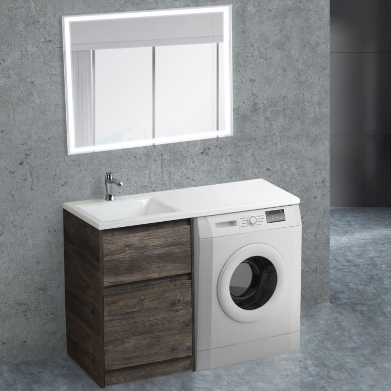 Комплект мебели BelBagno Kraft-LVD 60 pino pasadena (KRAFT-LVD-580/1200-2C-PIA-PP+BB1200/480-LV-MR-L+SPC-GRT-1200-800-LED-BTN)