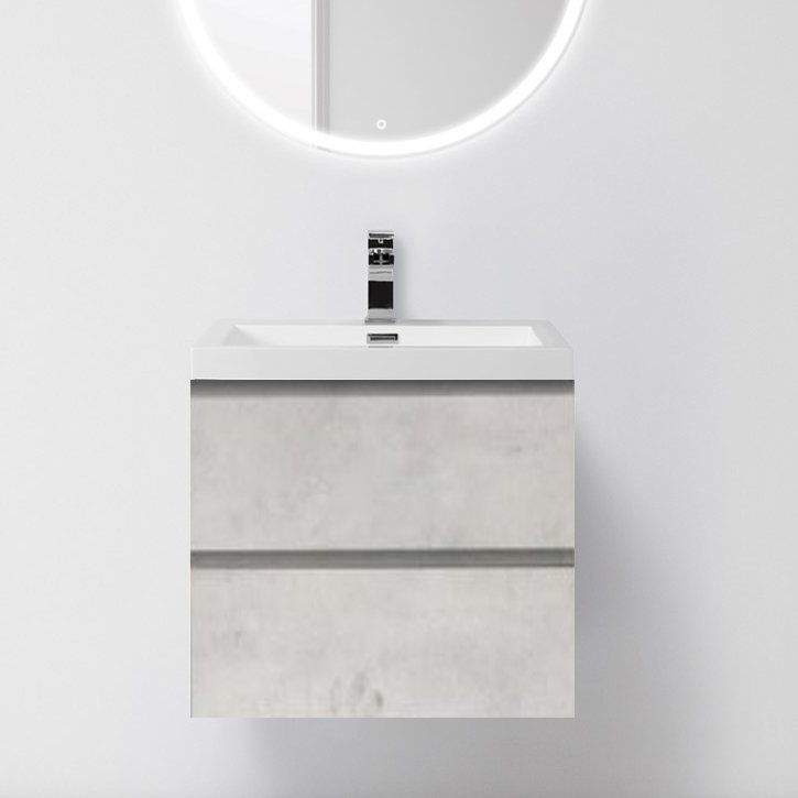 Тумба под раковину BelBagno Luce 60 stucco cemento leggero (LUCE-600-2C-SO-ST)