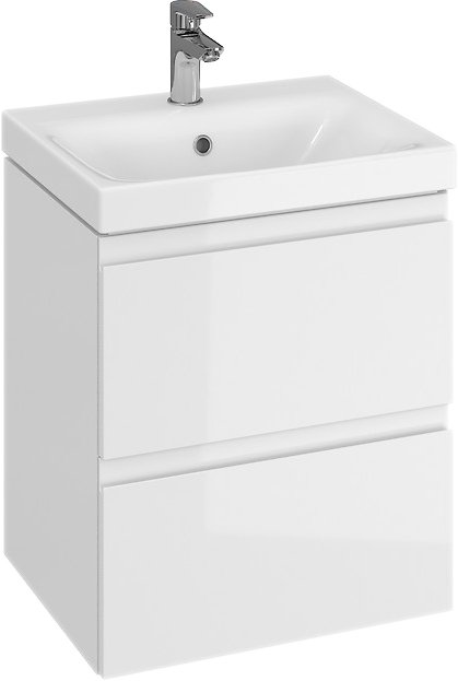 Тумба с раковиной Cersanit Moduo 50 (SB-SZ-MOD-MO50/Wh+S-UM-COM50/1-w)