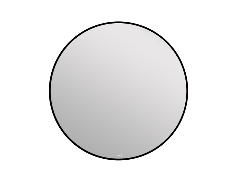 Зеркало Cersanit Eclipse smart 90x90 с подсветкой в черной рамке круглая (64148)