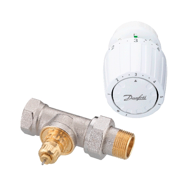 Danfoss Комплект термостатических элементов 3/4 прямой для однотрубной системы (013G2232)