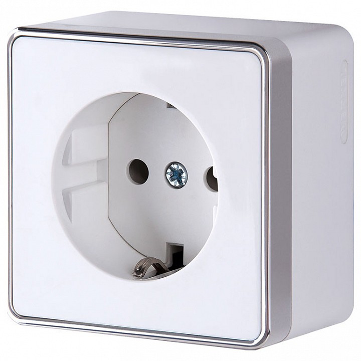 Розетка с заземлением и шторками Werkel Gallant 1 W5071101