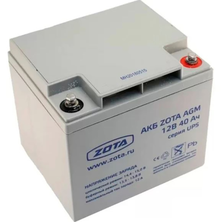 Аккумуляторная батарея ZOTA AGM 40-12, 40 А*ч 12 В (AB3481100040)