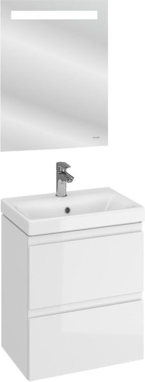 Комплект мебели Cersanit Moduo slim 50 (SB-SZ-MOD-MO50Sl/Wh+S-UM-MOD50SL/1+KN-LU-LED010*50-b-Os)