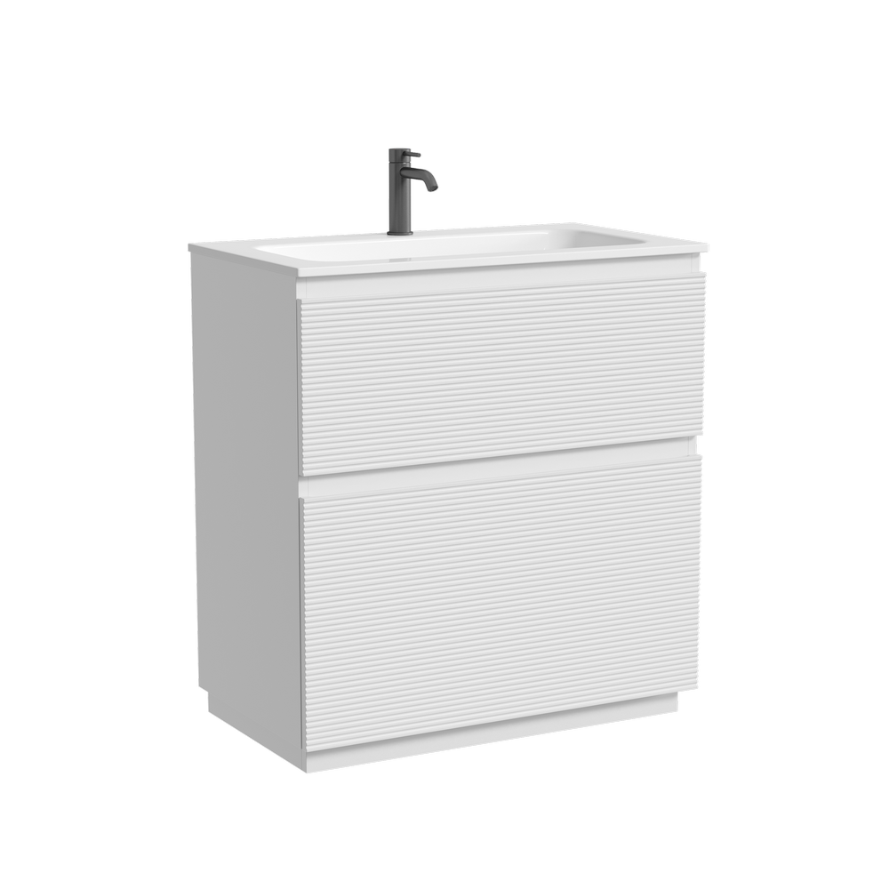 Тумба напольная SANCOS Folk Floor 790х445х850, c двумя ящиками оснащенными доводчиками, Bianco, арт.FL80FW