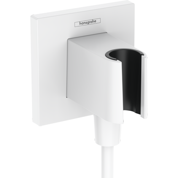 Шланговое подключение с держателем для душа Hansgrohe Fixfit E 26889700 белый