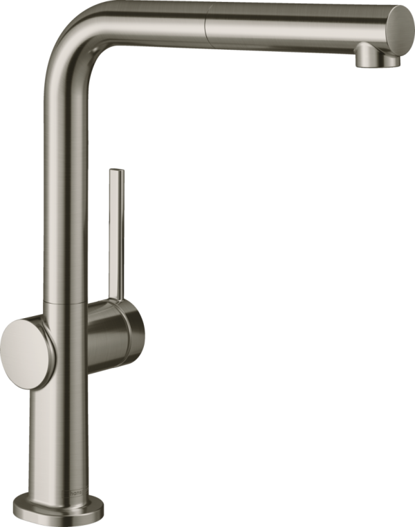 Смеситель для кухни Hansgrohe M54 Talis 270 с вытяжным душем, sBox сталь (72809800)
