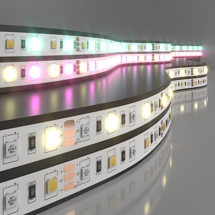 Лента светодиодная Elektrostandard 24V 60Led 14,4W IP20 RGBW 5050+5050 24V 60Led 14,4W IP20 RGBW