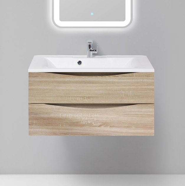 Тумба под раковину BelBagno Marino 90 rovere bianco (MARINO-900-2C-SO-WO-P)