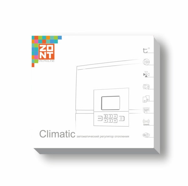Регулятор TVP Electronics систем отопления ZONT Climatic 1.1 (1 прямой+1смесительный контур) (ML00004511)