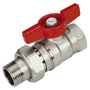 Кран шаровый Giacomini R859 1/2" HР/ВР американка полнопроходной ручка-бабочка (R859X023)
