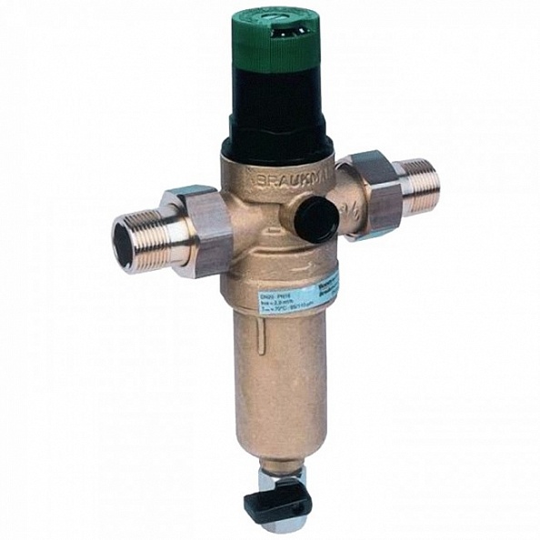 Фильтр для воды Honeywell-Braukmann FK06-1/2 AAM горячей воды с редуктором (FK06-1/2AAM BRU)