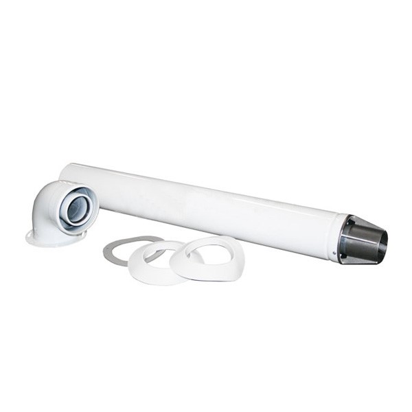 7736995083(7747380033)(7716050070) Bosch-Buderus Горизонтальный дымоход DN60/100 с подключением к котлу