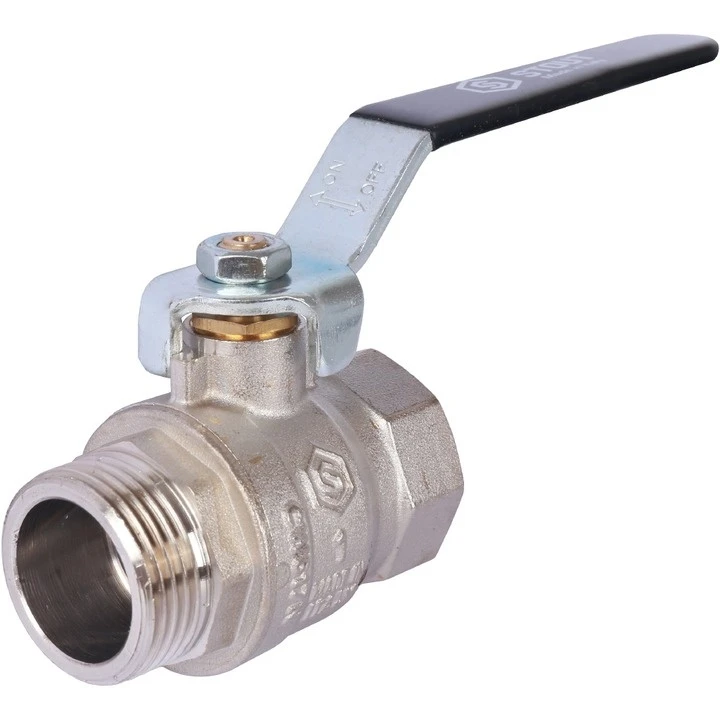 STOUT Кран шаровой стандартнопроходной, ВР/НР, ручка рычаг 1/2" (SVB-0013-000015)