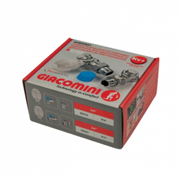 Комплект термостатический Giacomini R470F-KV - 3/4 (11565)