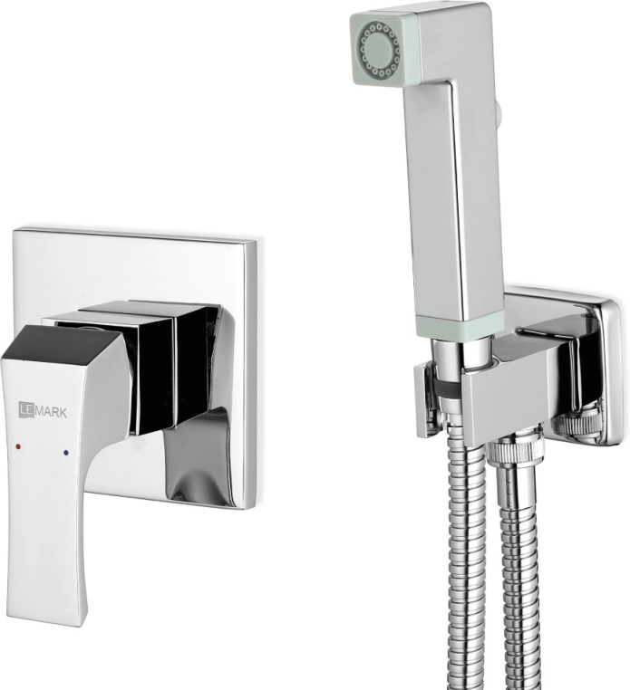 Смеситель встраиваемый LEMARK Unit LM4519C с гигиеническим душем